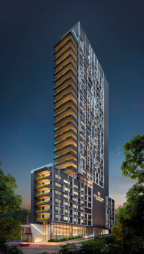 Concepção artística da fachada