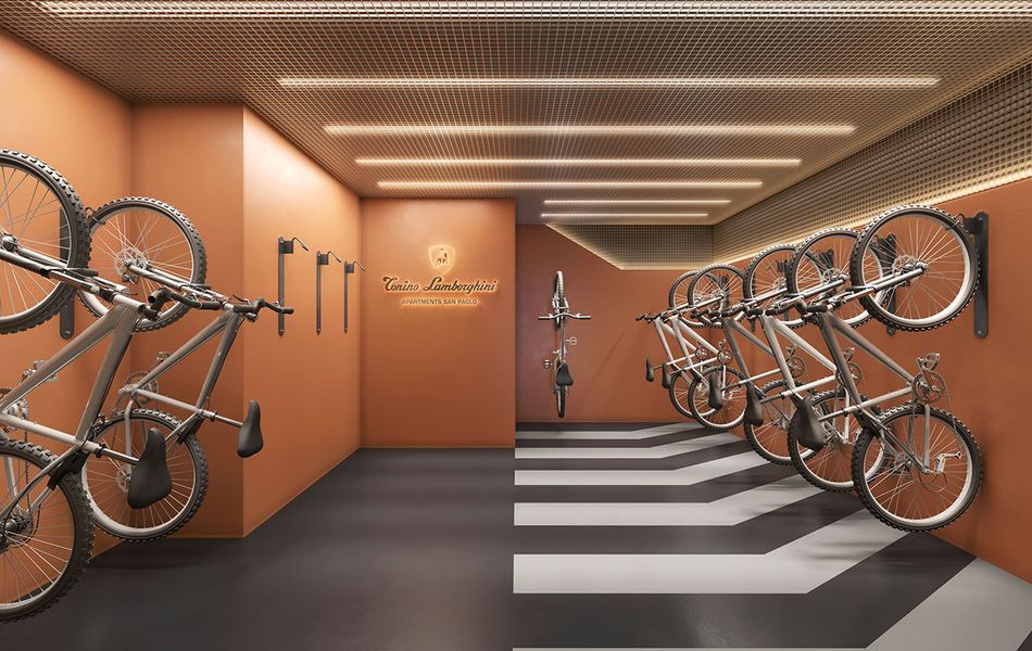 Concepção artística <br>do bicicletário