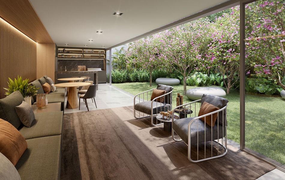 Concepção artística <br>do espaço gourmet residencial