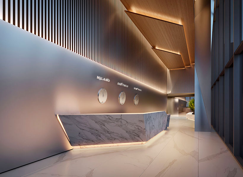 Concepção artística do lobby